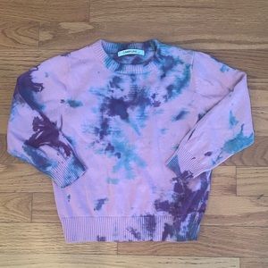 Campure Tie Dye Sweater Purple Blue Size 4Y